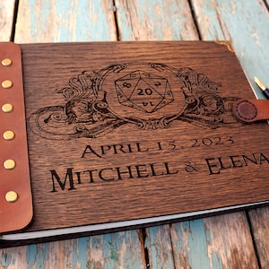 Game master wedding guest book / Rustic GuestBook / wedding gift