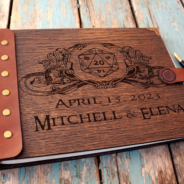 Game master wedding guest book / Rustic GuestBook / wedding gift