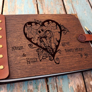 Wedding Guest Book unique wedding Gift for couple Wooden Wedding Guest Book