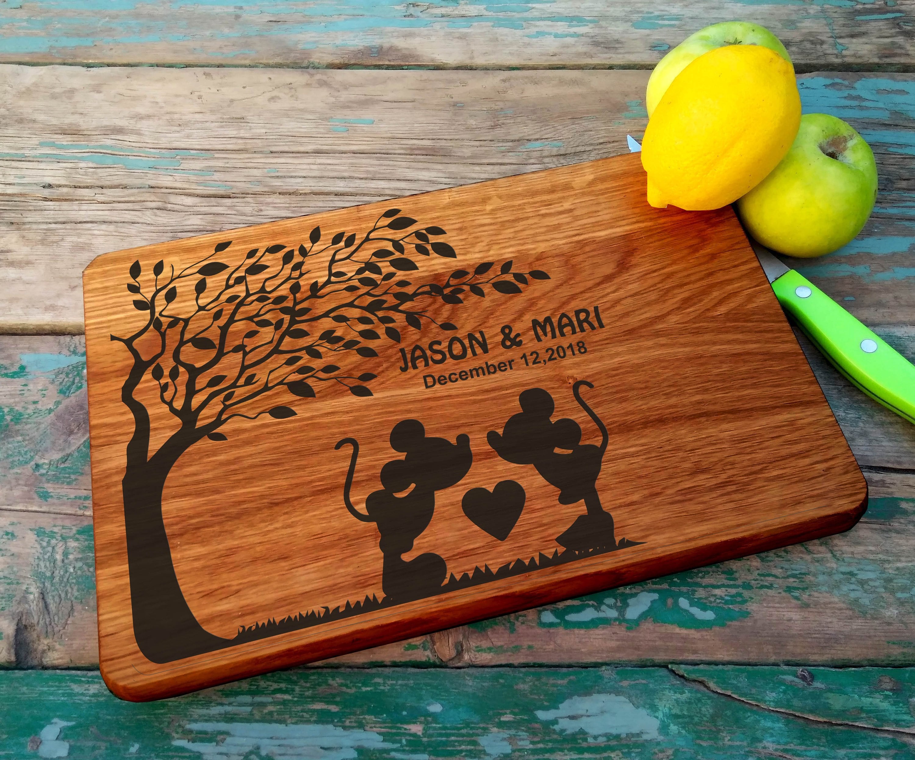WEDDING cutting board Wedding Gift Cutting Board DISNEY Etsy