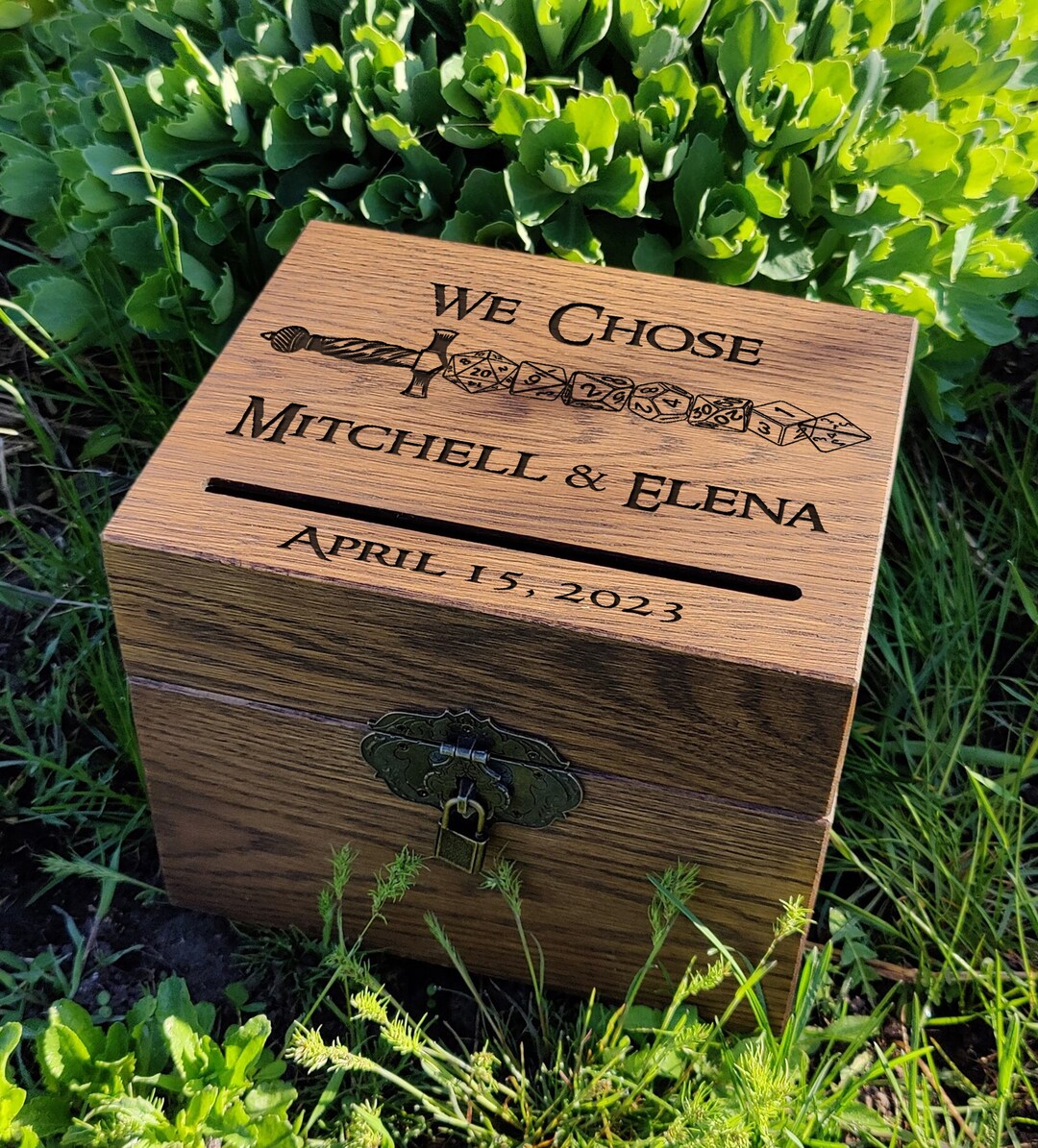 Wedding Card Box Game Master Rustic Card Box Etsy