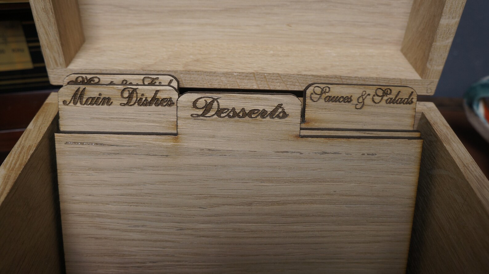 Recipe Box Gift for Wedding Recipe Box RUSTIC Custom Wooden Etsy