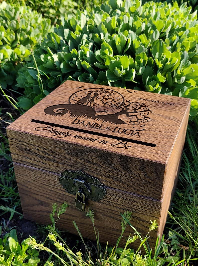 Card Box Wood Card Box for Wedding Wedding Card Box Shabby Etsy