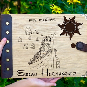 Quinceañera gift sweet 16 guest book Mis Quince Anos custom book Quinceanera ideas personalized guest book Quince photo album