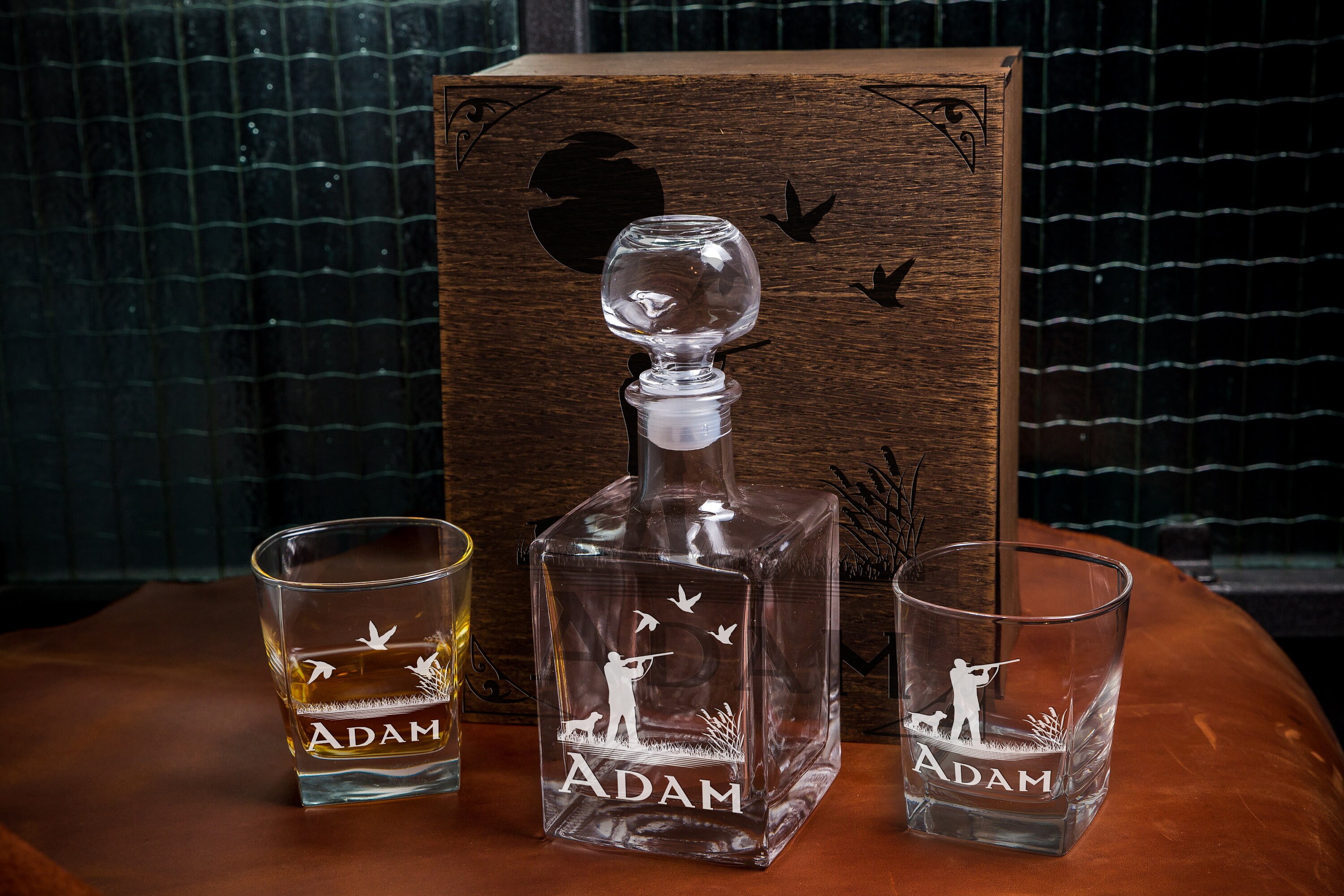 Personalized Whiskey Glasses Duck Hunting Glasses Gift for Etsy UK