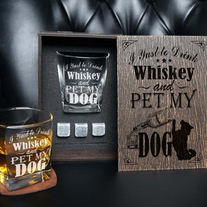 Lustiges Whisky-Set, Ruhestands-Whisky-Geschenkset, personalisiertes Whiskyglas