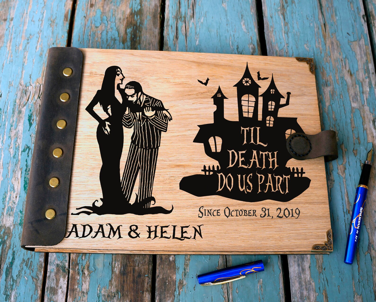 Halloween Wedding Guest Book Family Wedding Guest Book Til Etsy