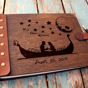 wedding guest book / Rustic wedding gift