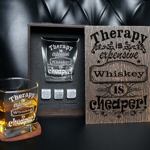 Lustiges Whisky-Set, Whisky-Geschenkset, personalisiertes Whiskyglas