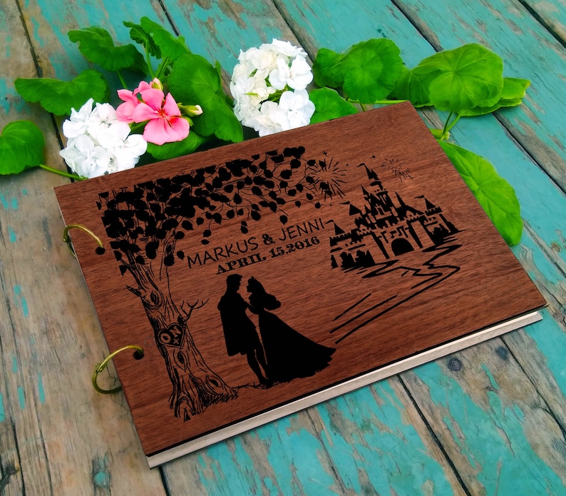 Aurora Princess Disney Wedding Guest Book Disney Photo Album Etsy