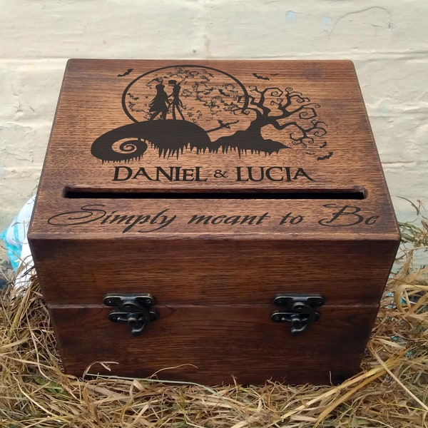 wood card box for wedding with lock, wedding card box with slot, Shabby Chic Wedding, personalized gift for couple