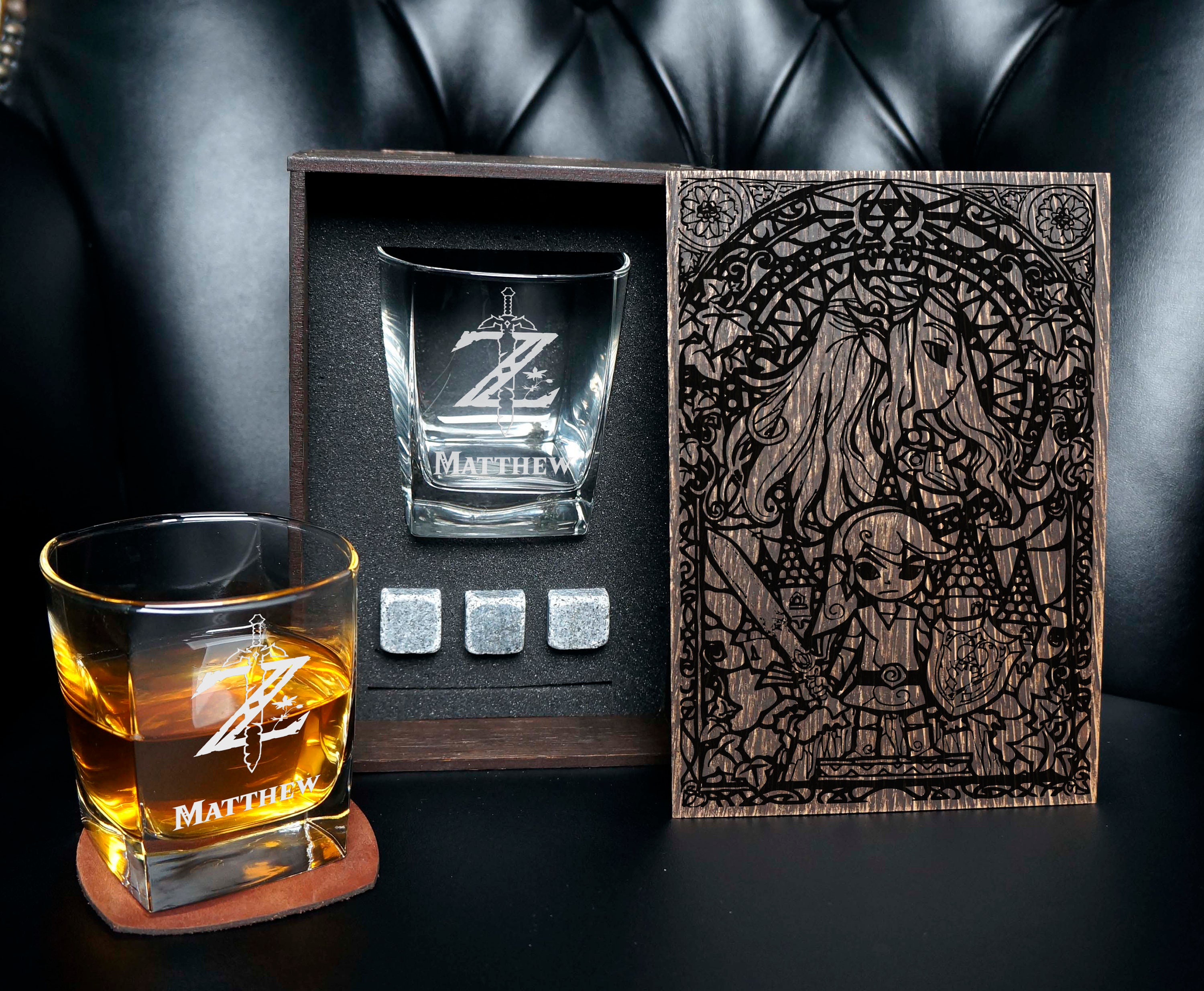 Diamond Whiskey Glasses Set in Box - Gift for Him - Home Bar Gift Idea –  Whiskoff