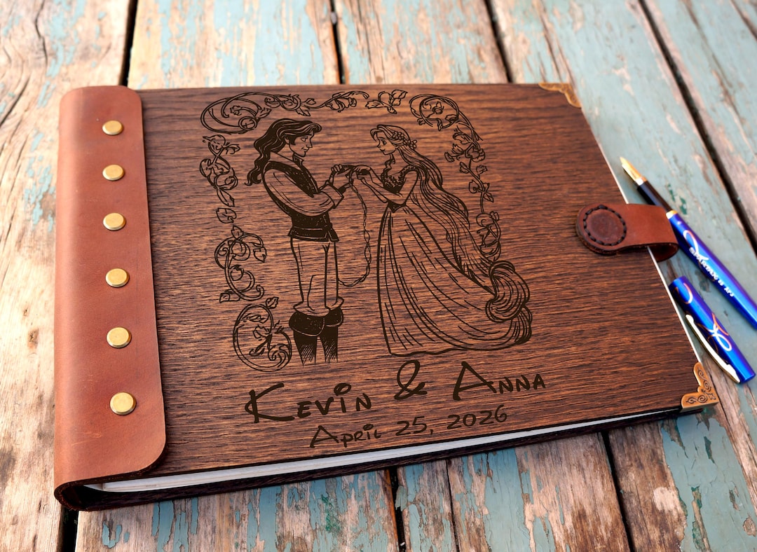 Wedding Guest Book, Rustic Wedding Gift Guestbook for Wedding ...