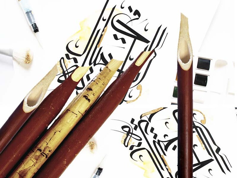 Calligraphy Reed Pen Qalam Kalam Pen Arabic Farsi And Urdu 10 Etsy