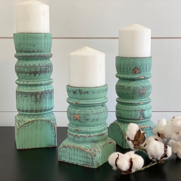 Rustic Candle Holder Etsy