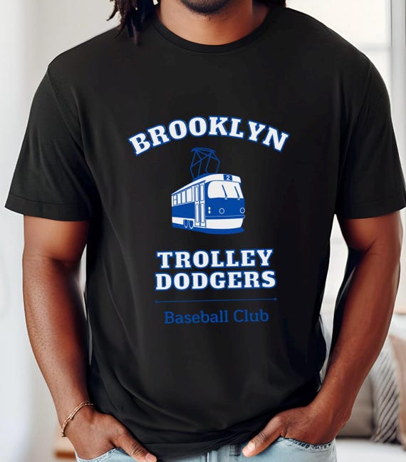 Camiseta de beisbol de los Dodgers Brooklyn Regalo para padres regalos para papas camiseta nostalgica camiseta retro camiseta de vacaciones Trolley Dodgers Etsy Mexico