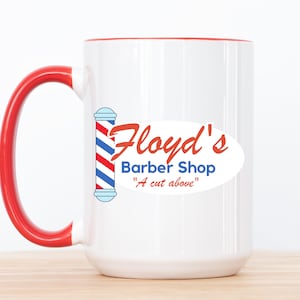 Floyd the Barber Mug, Andy Griffith Show, Classic TV Lover Gift, Retro Coffee Cup, Vintage Fan Memorabilia