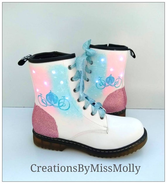 Cinderella Carriage Inspired Light up Dr Martens Style Ankle - Etsy