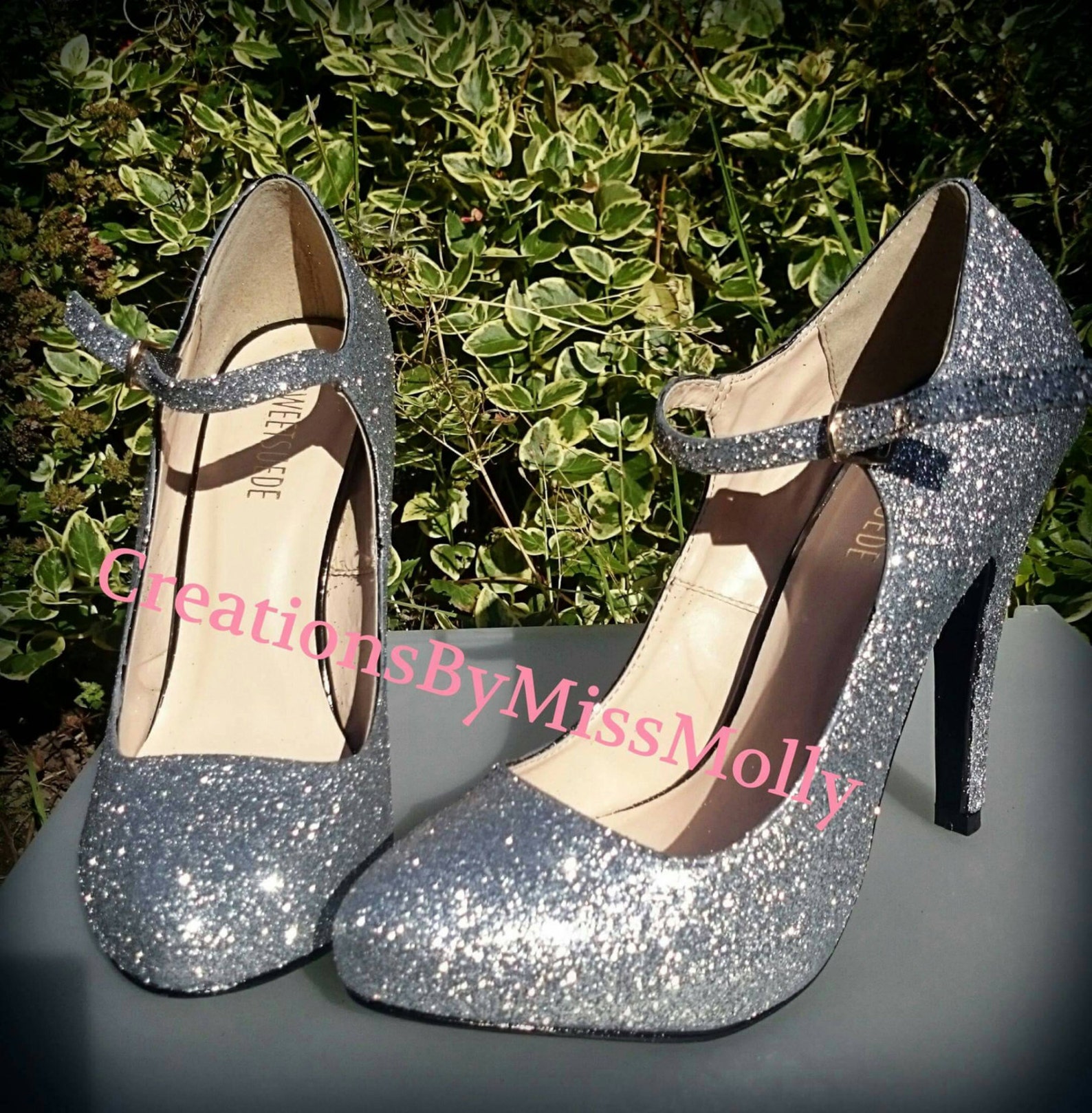 custom glitter shoes