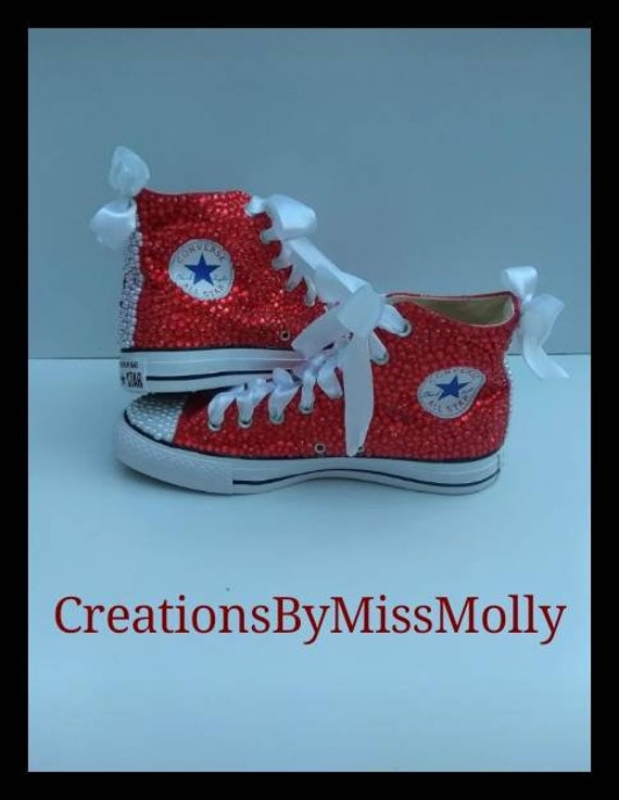 rhinestone high top converse