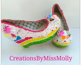 Cake shoes/ ice cream shoes/ heels/ wedges/ wedding/party heels