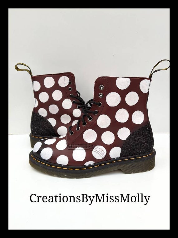 dr martens polka dot boots