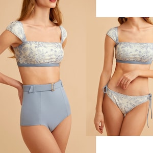 Bikini Badeanzüge Bademode Bademode Frauen High Waist Bikinihöschen High Waist Bikinihöschen trägerlos BSGRACE