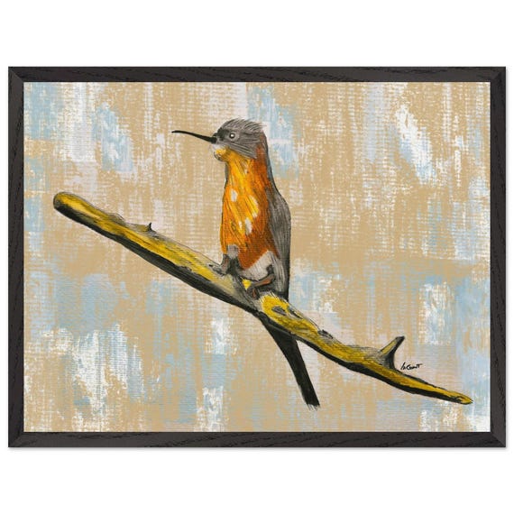 Exquisite Kingfisher Bird Wall Art Print - Ideal Home Decor Accent
