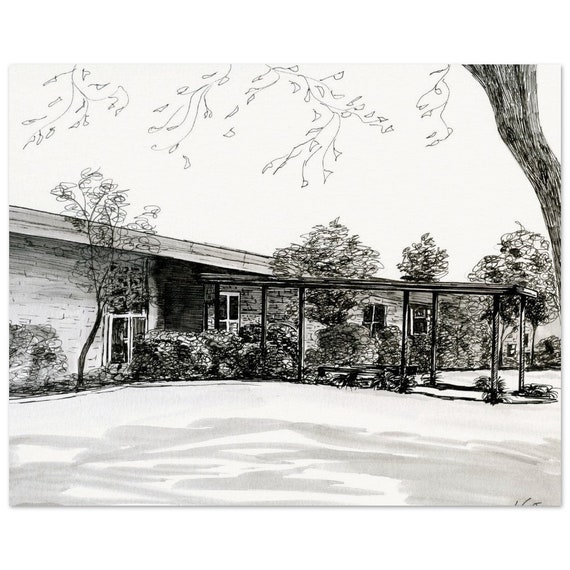 Halifax Academy, Roanoke Rapids, NC a print by LaCount Anderson for a perfect teacher gift