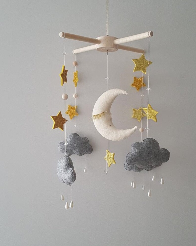Baby Mobile Moon Stars Mobile Nursery Starry Sky Gift for Etsy