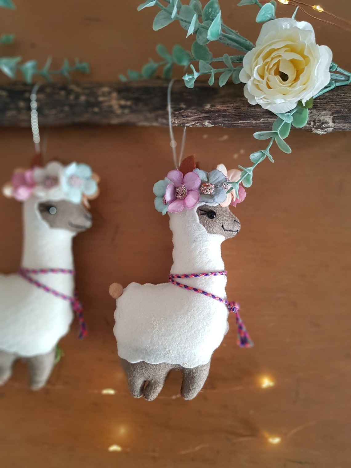 Llama girl gifts personalized llama ornament llama gifts Etsy