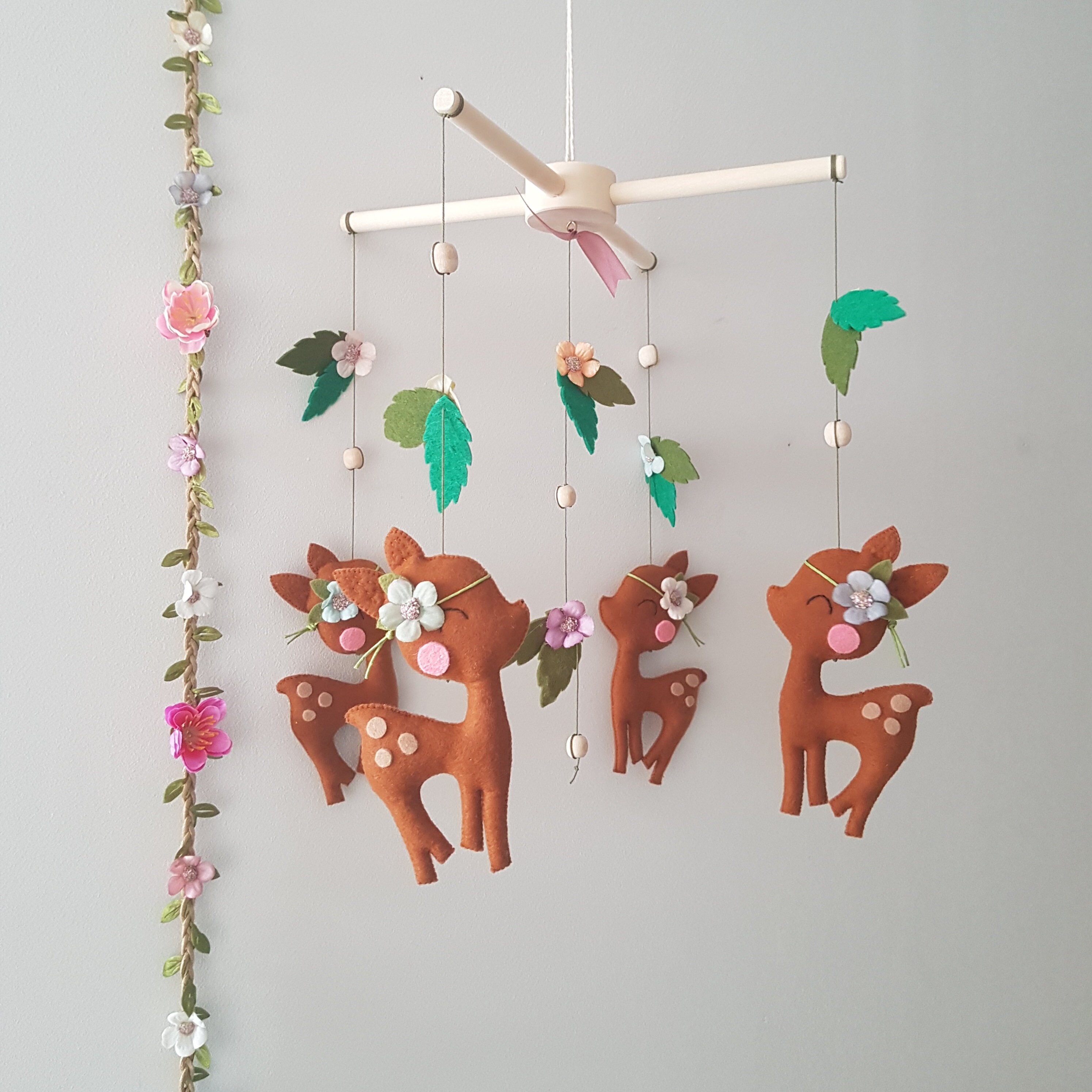 Floral Garland Nursery Decor Flower Garland Nursery Etsy