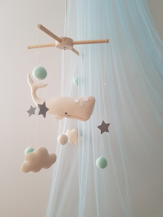 whale mobile for crib