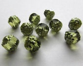 20x Czech Preciosa 8mm Firepolish Cathedral Bead - Olivine