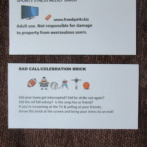 Football Foam Bad Call Brick Stress Relief Brick Celebration brick image 3