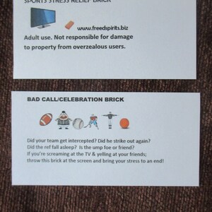 College University Foam Bad Call Brick Stress Relief Brick Celebration brick image 3