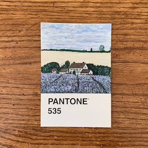 Impressions de cartes postales, Art de lavande, Estampes d’art Pantone, Estampes minuscules, Mini-œuvres d’art, Art agricole, Peinture à la gouache, Cadeaux de cartes postales, Œuvres d’art originales
