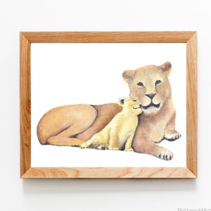 Safari Nursery Print, Safari Nursery Decor, Lion Nursery Decor, Lion Print, Safari Nursery Decor, Baby Animal Prints