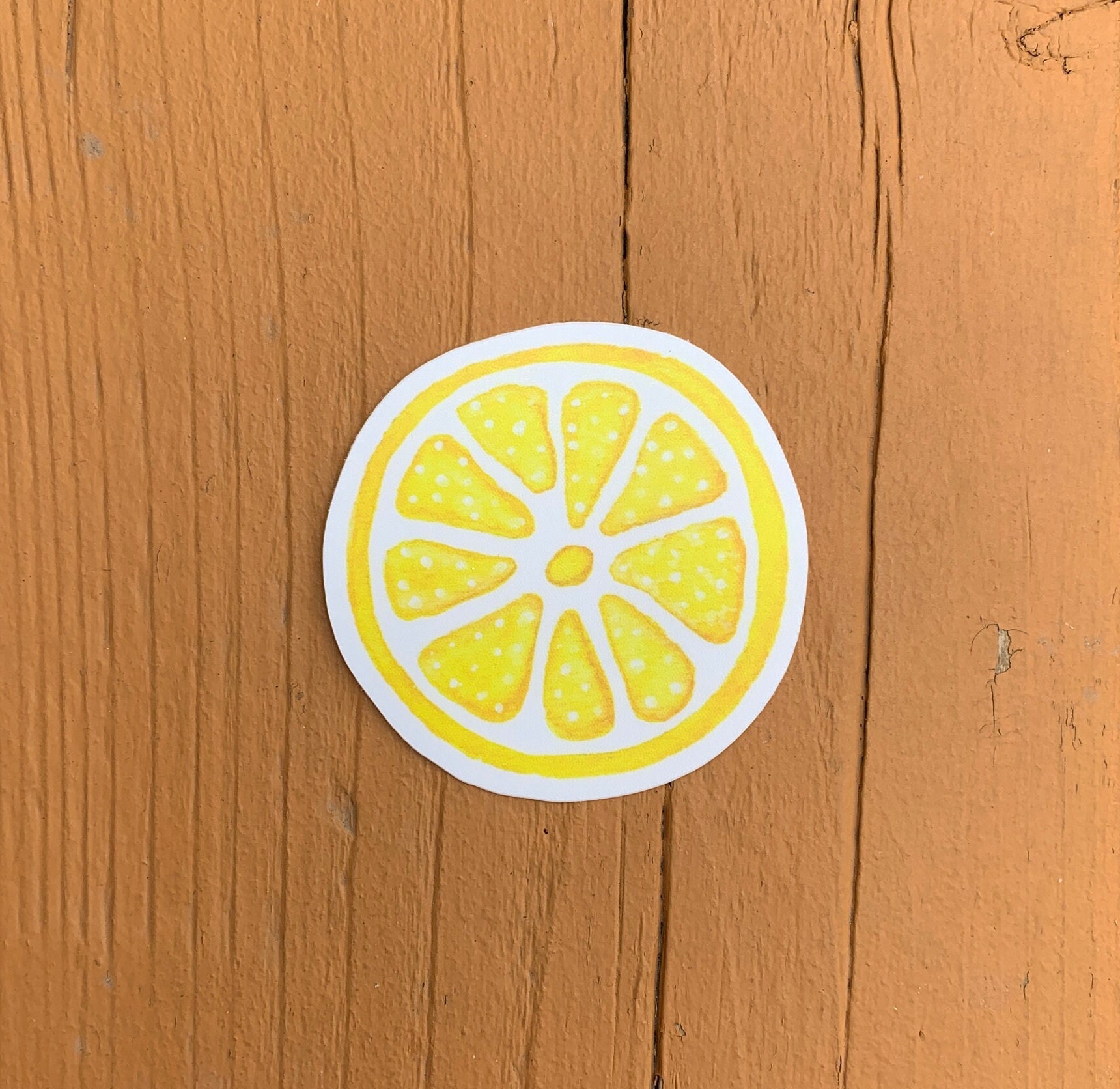 Lemon Sticker Lemon Slice Art Citrus Sticker Waterproof Etsy Canada