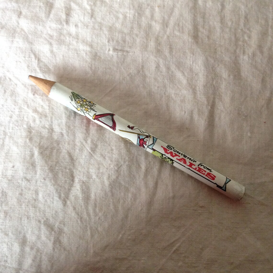 Vintage Souvenir Pencil Vintage Welsh Pencil Vintage Gift Etsy