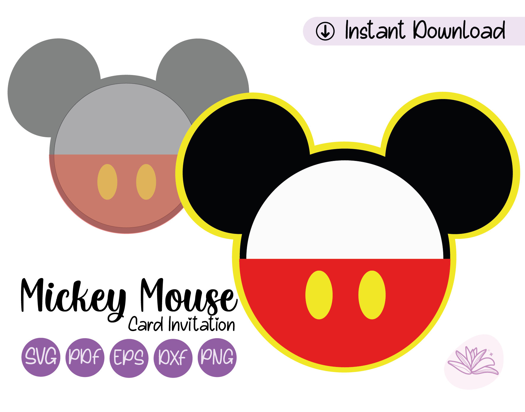 mickey mouse silhouette template