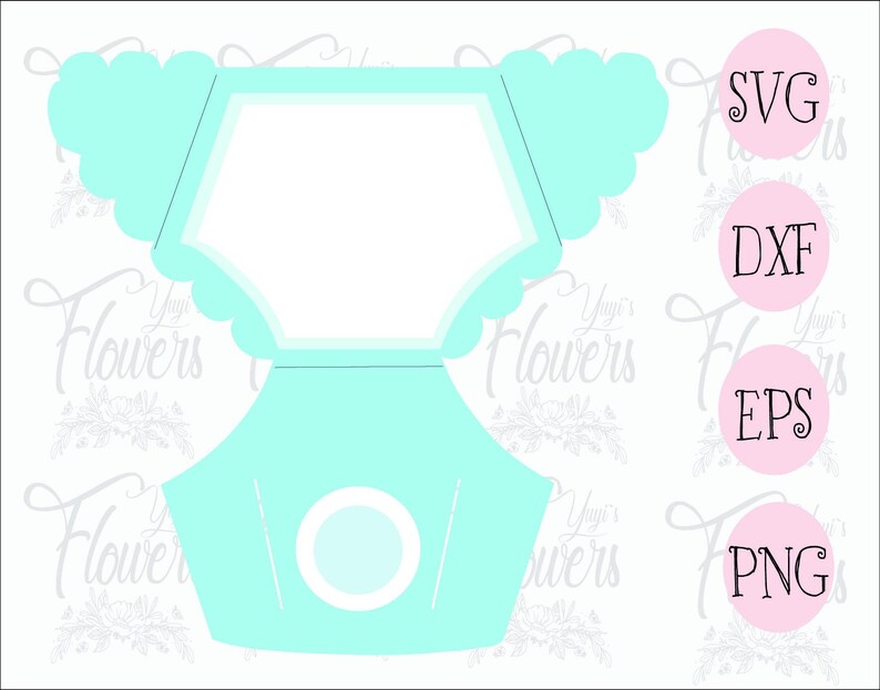 Svg Baby Shower Invitation Party Diaper Invitations Cricut Templates Silhouette Cameo