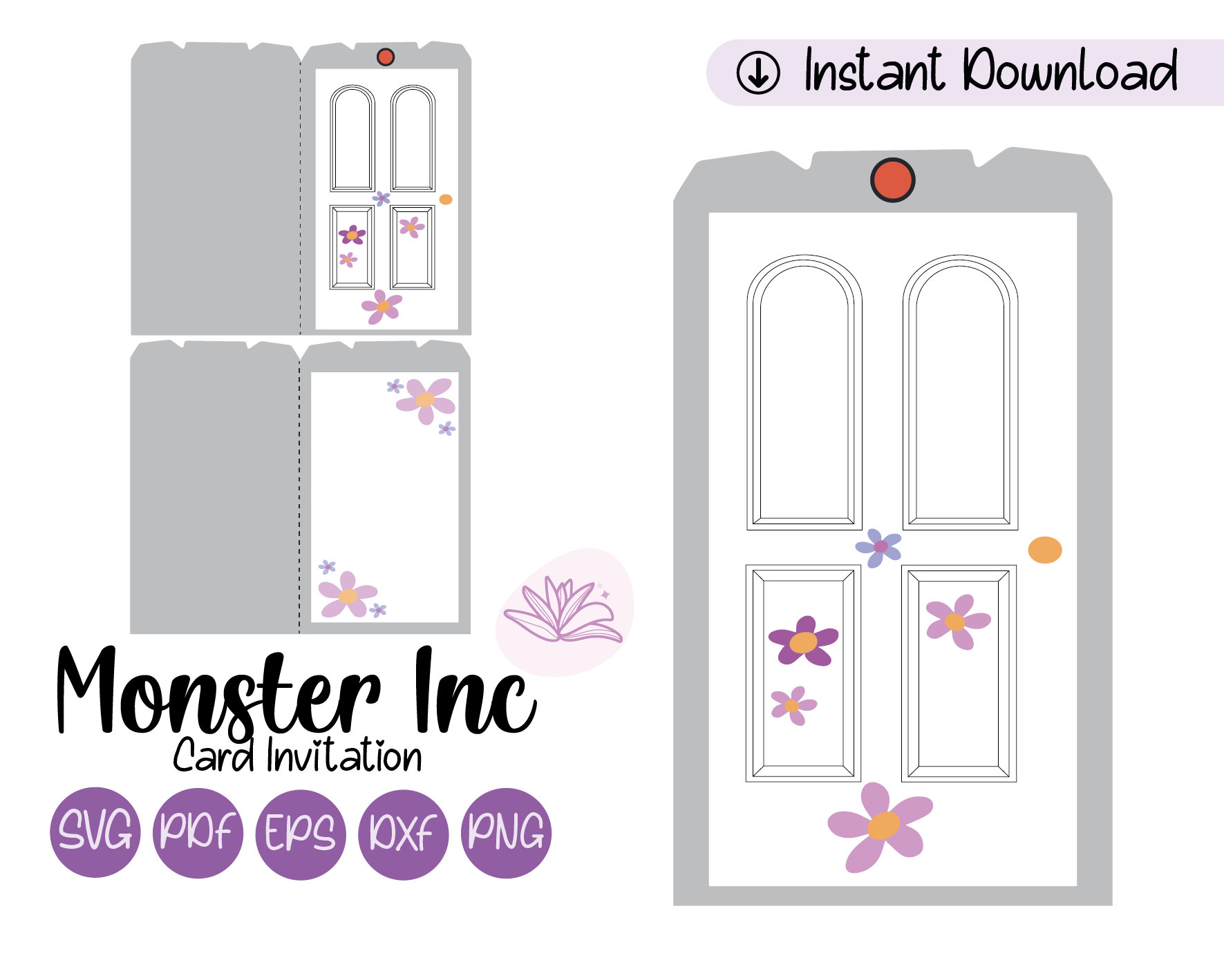 Monster Inc Card Invitation /DIY Party Invitation/ SVG for Cricut and Silhouette/ Monster Inc Invitation Template - Etsy monster-inc-card-invitation-diy-party-invitation-svg-for-cricut-and-silhouette-monster-inc-invitation-template-etsy
