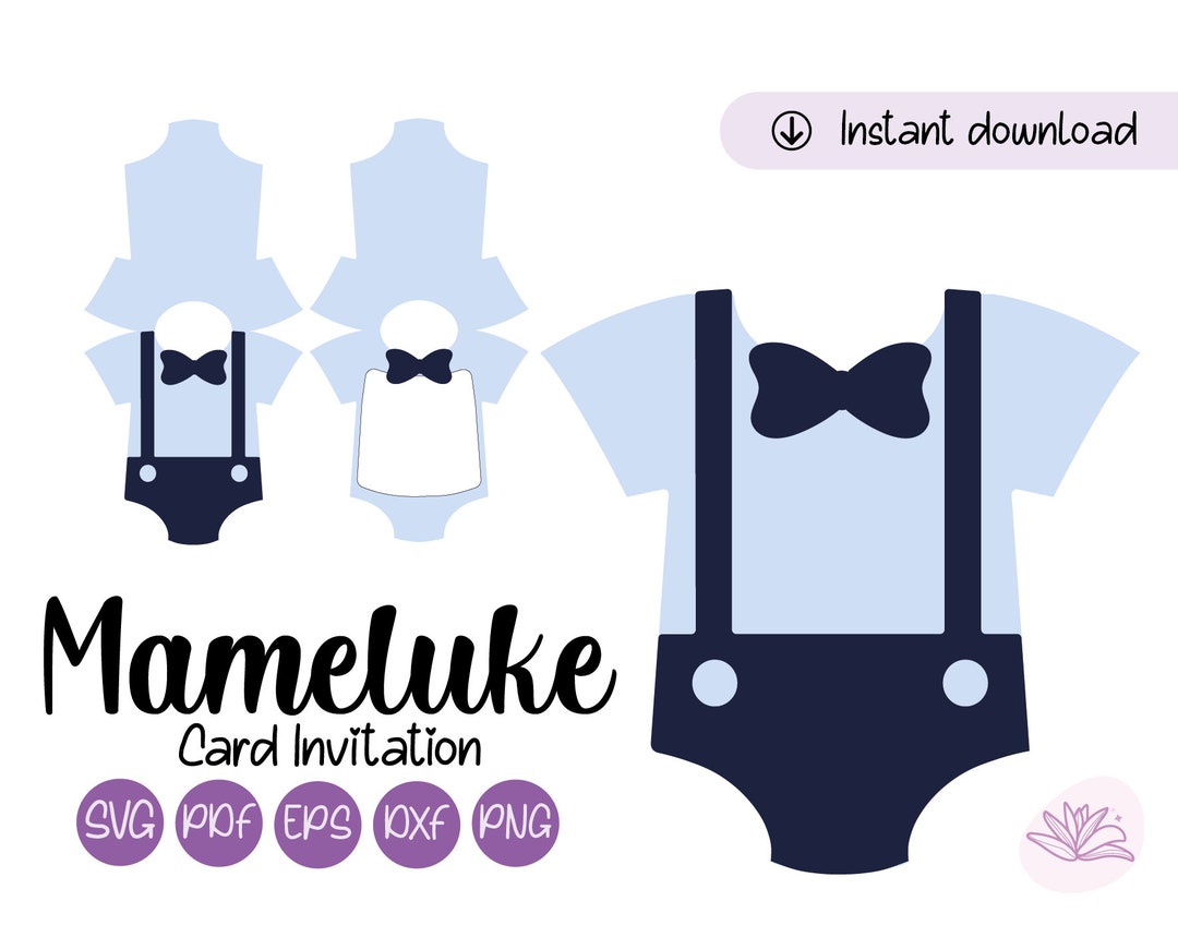 Plantilla Mameluco para baby shower archivos descargables para Cricut y Silhouette Descarga Instantanea Etsy Mexico