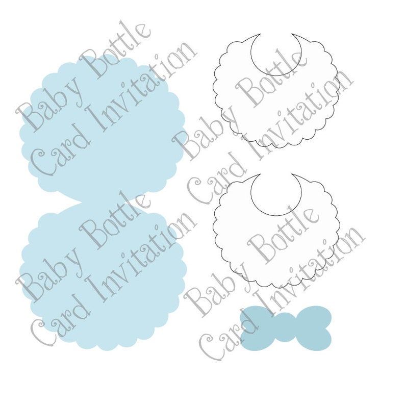 Download Baby Shower Invitation // Bib Invitation // SVG files for ...