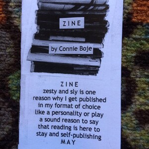 Zine mini poetry zine (Zine Fests / LGBTQIA) (Companion to Glitter)