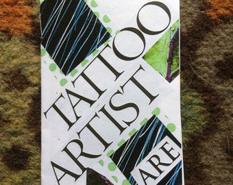 Tattoo Artist Are collage color or black and white mini zine (Collage / Art)(Great Seller)