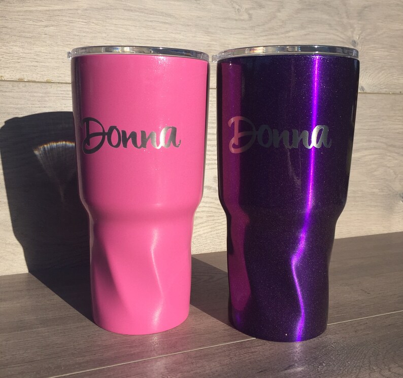 Powder Coated Tumbler Custom Tumbler Twisted Tumbler Etsy