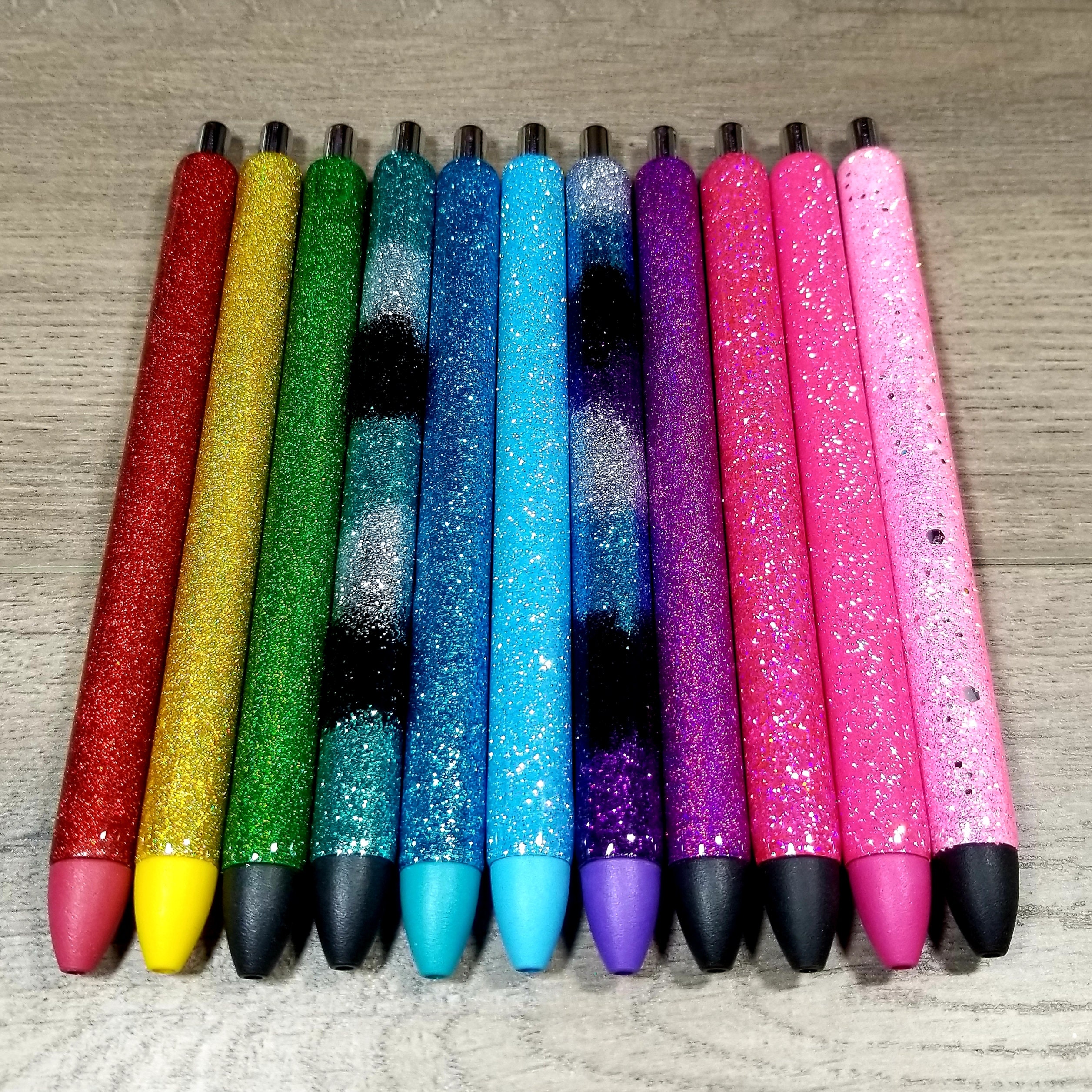 Personalized Glitter Pens Epoxy Pens Refill Included Etsy