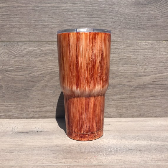 Ready to Ship Wood Grain Alcohol Ink HOGG 30 oz. Stainless Etsy